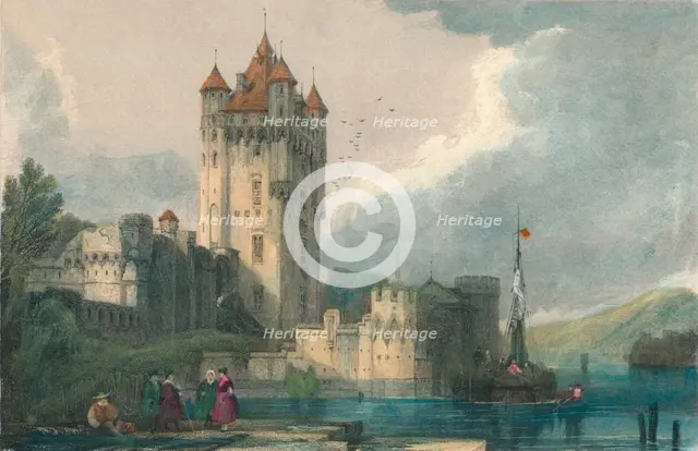 'The Gothic Towers of Ellfeld', c1834. Creator: Edward John Roberts.