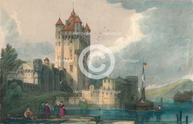 'The Gothic Towers of Ellfeld', c1834. Creator: Edward John Roberts.