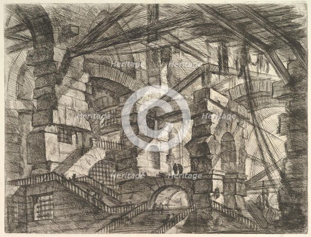 The Gothic Arch, from Carceri d'invenzione (Imaginary Prisons), ca. 1749-50. Creator: Giovanni Battista Piranesi.