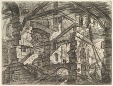 The Gothic Arch, from Carceri d'invenzione (Imaginary Prisons), ca. 1749-50. Creator: Giovanni Battista Piranesi