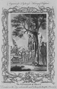 The Governor of Meaux executed on the tree whereon he used to hang his English Prisoners 1773. Creator: William Walker