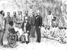 'The Governor of Lagos, and the Envoys of the King of Dahomey 1891. Creator: Unknown