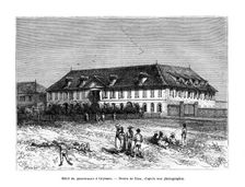 The Governor's House, Cayenne, French Guyana, South America, 19th century. Artist: Edouard Riou