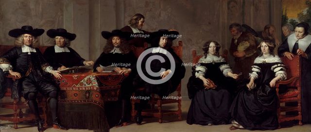 The governors and governesses of the Old Men and Women's home in Amsterdam.