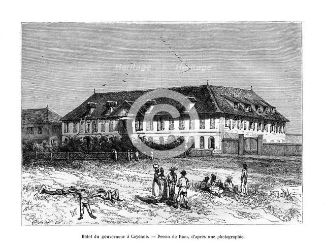 The Governor's House, Cayenne, French Guyana, South America, 19th century. Artist: Edouard Riou