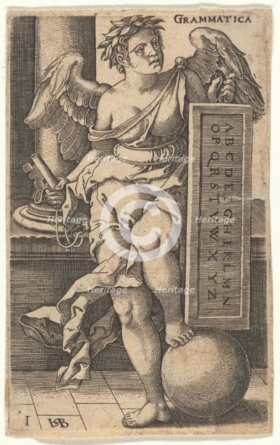 The grammar from the episode "The Seven Liberal Arts", 1530-1540. Creator: Beham, Hans Sebald (1500-1550).