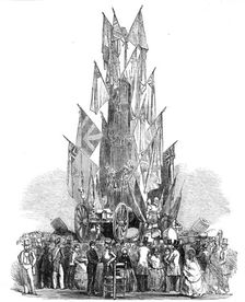 The Grand Military Trophy, at the Crystal Palace, 1854. Creator: Unknown