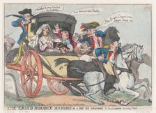 The Grand Monarck Discovered in a Pot de Chambre, or The Fugitives Turning Tail, ..., June 28, 1791. Creator: Thomas Rowlandson