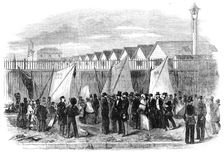 The Grand Naval Review, at Spithead: Excursionists going to View the Fleet - scene on the "Hard", 18 Creator: Unknown