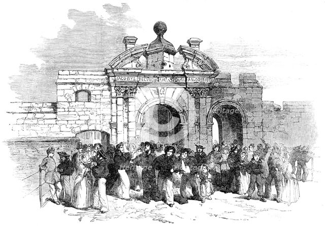 The Grand Naval Review, at Spithead: James Gate, Portsmouth - Liberty-Men Returning, 1856.  Creator: Unknown.