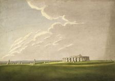 The Grand Antediluvian Temple of Stonehenge: in its original state from the North, 1824-1839. Artist: Henry Browne