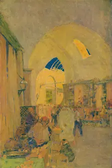 The Grand Bazaar in Constantinople 1913. Artist: Jules Guerin