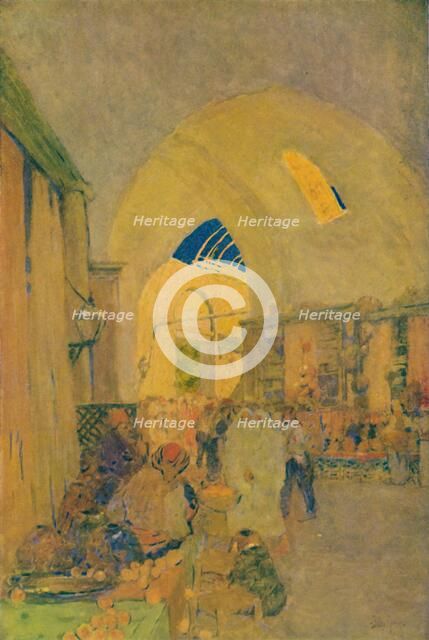 'The Grand Bazaar in Constantinople', 1913. Artist: Jules Guerin.