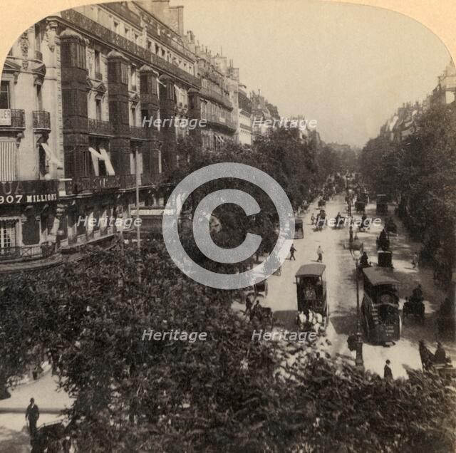 'The Grand Boulevard, Paris, France', 1894. Creator: Underwood & Underwood.