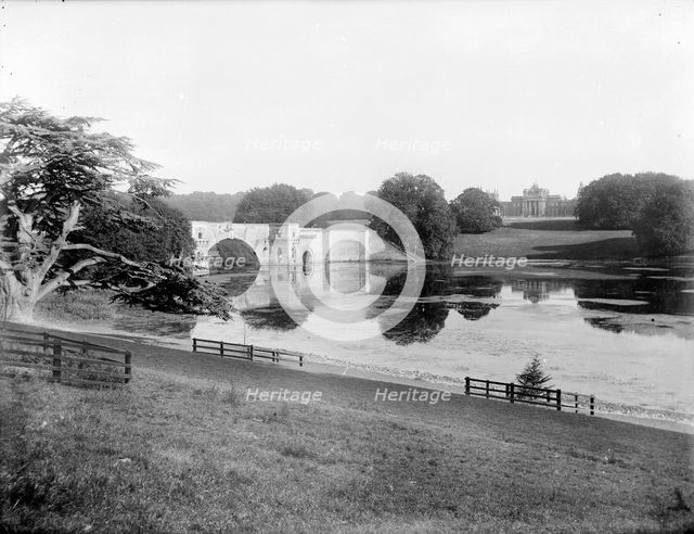 The Grand Bridge, Blenheim Palace, Woodstock, Oxfordshire, 1890. Artist: Henry Taunt
