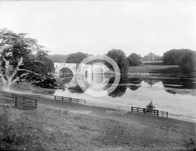 The Grand Bridge, Blenheim Palace, Woodstock, Oxfordshire, 1890. Artist: Henry Taunt