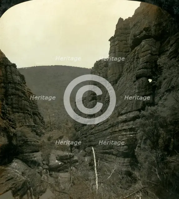 'The Grand Canon [sic], Grampians, Victoria, Australia', 1908. Creator: George Rose.