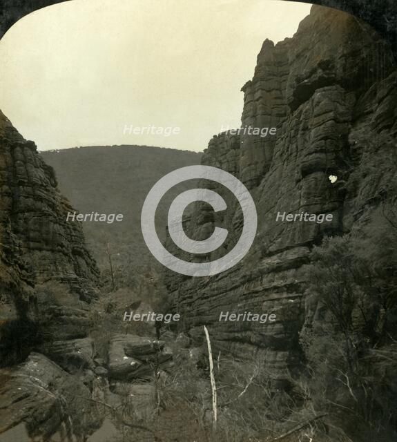 'The Grand Canon [sic], Grampians, Victoria, Australia', 1908. Creator: George Rose.