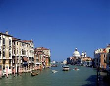 The Grand Canal and San Salute from Accademia bridge, Venice, Italy
