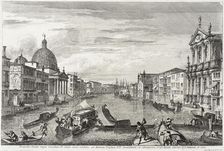 The Grand Canal Between San Simone Piccolo and Santa Chiara, between circa 1740 and circa 1741. Creator: Michele Marieschi