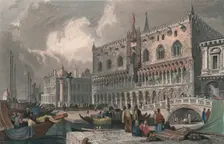 The Grand Canal & Doge's Palace, Venice 1844. Creator: Charles Westwood