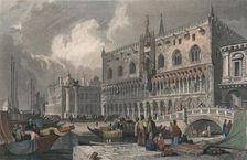 The Grand Canal & Doge's Palace, Venice 1844. Creator: Charles Westwood