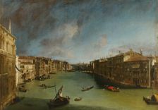 The Grand Canal from Palazzo Balbi towards the Rialto, 1723. Creator: Canaletto