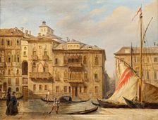 The Grand Canal in Venice, 1850. Creator: Franz Alt