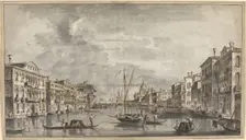 The Grand Canal Looking Toward the Salute and the Dogana, 1770s. Creator: Francesco Tironi