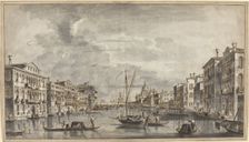 The Grand Canal Looking Toward the Salute and the Dogana, 1770s. Creator: Francesco Tironi