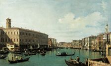 The Grand Canal, seen from the Rialto Bridge, c1725. Creator: Canaletto