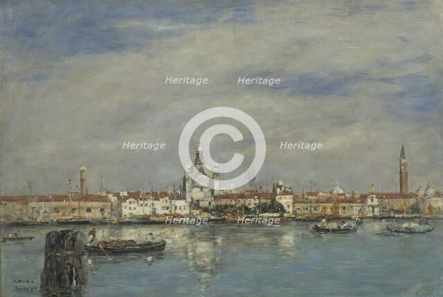 The Grand Canal, Venice, 1895. Creator: Boudin, Eugène-Louis (1824-1898).