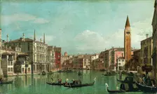 The Grand Canal, Venice, Looking Southeast, with the Campo della Carità to the Right, 1730s. Creator: Canaletto
