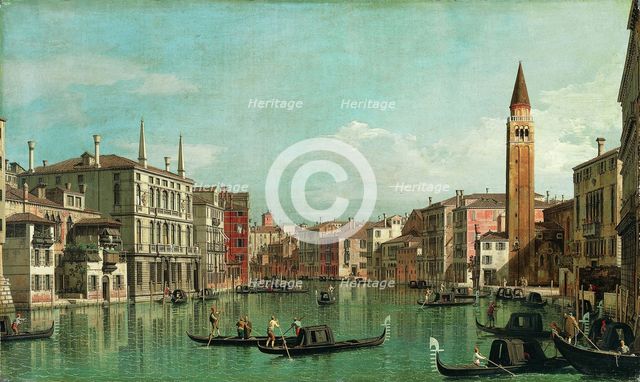 The Grand Canal, Venice, Looking Southeast, with the Campo della Carità to the Right, 1730s. Creator: Canaletto.