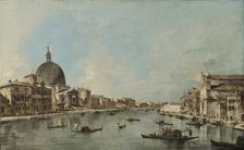 The Grand Canal with San Simeone Piccolo and Santa Lucia, 1780. Creator: Francesco Guardi