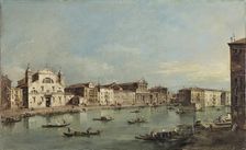 The Grand Canal with Santa Lucia and Santa Maria di Nazareth, 1780. Creator: Francesco Guardi