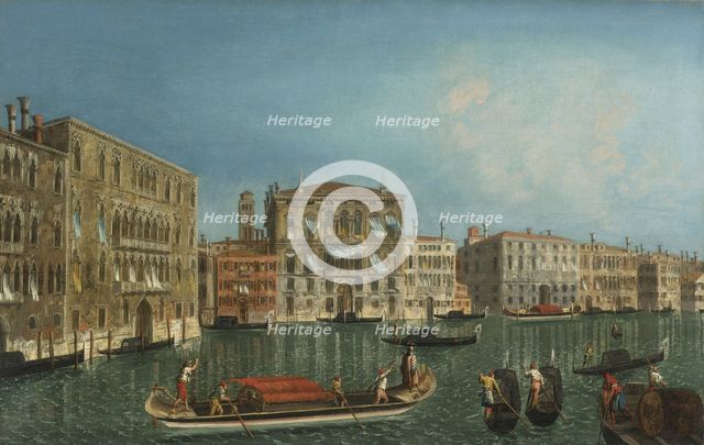 The Grand Canal with Palazzo Foscari and Palazzo Balbi.