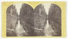 The Grand Flume, Ausable Chasm, 1870/76. Creator: Seneca Ray Stoddard