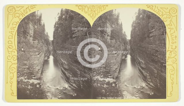 The Grand Flume, Ausable Chasm, 1870/76. Creator: Seneca Ray Stoddard.