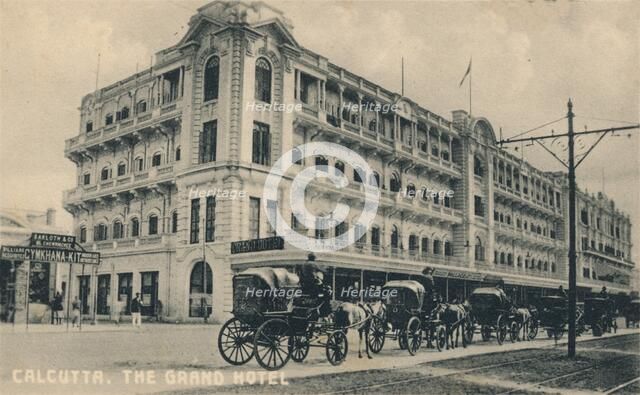 The Grand Hotel, Calcutta, c1920. Artist: Unknown