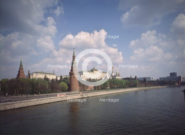 The Grand Kremlin Palace at the Moskva River, 1767-1775. Artist: Bazhenov, Vasili Ivanovich (1737-1799)