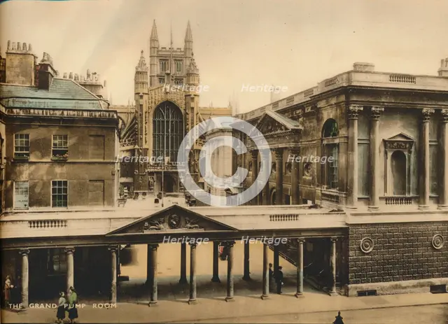 The Grand Pump Room, Bath, Somerset, c1925. Artist: Unknown