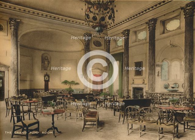 The Grand Pump Room, Bath, Somerset, c1925. Artist: Unknown