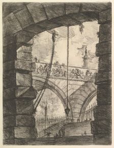 The Grand Piazza, from Carceri d'invenzione (Imaginary Prisons), ca. 1749-50. Creator: Giovanni Battista Piranesi