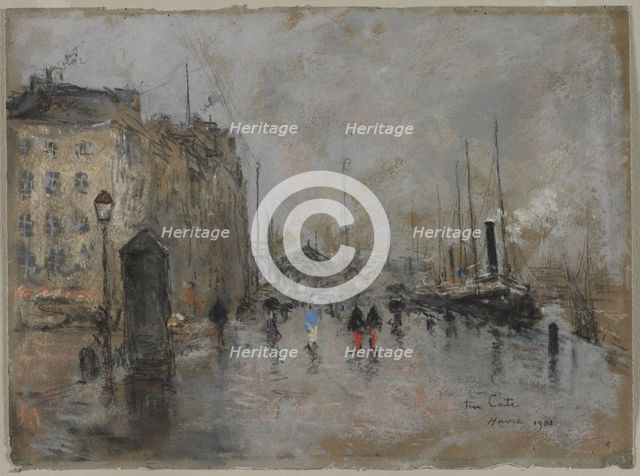 The Grand Quai of Le Havre, 1901. Creator: Siebe Johannes ten Cate (Dutch, 1858-1908).