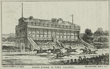 The Grand Stand and Race Course at Alexandra Palace, 19th century. Creator: George & Hast