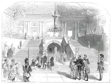 The Grand Staircase, in the Palace at Wurzburg, 1845. Creator: Unknown