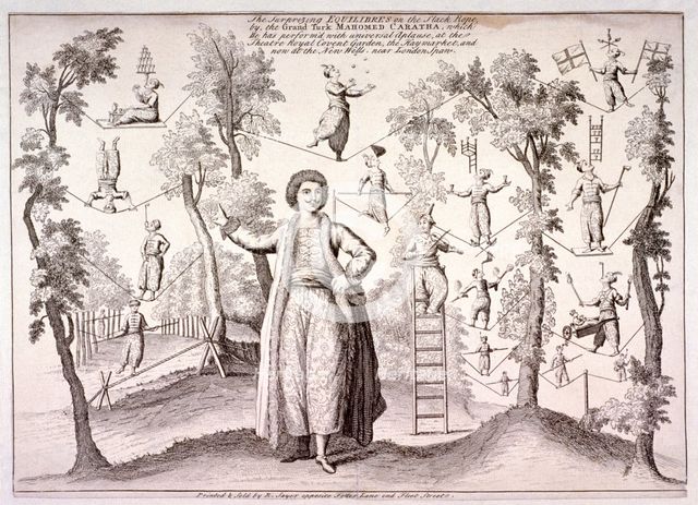 The Grand Turk, Mahomed Caratha, at the New Wells, (Islington Spa), London, c1780. Artist: Anon