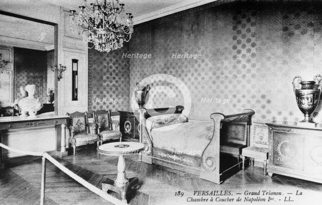 The Grand Trianon, Napoleon's bed room, 1900. Creator: Unknown.