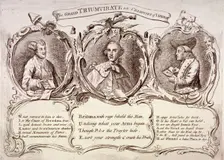 The Grand Triumvirate or Champions of Liberty ... 1763. Artist: Anon